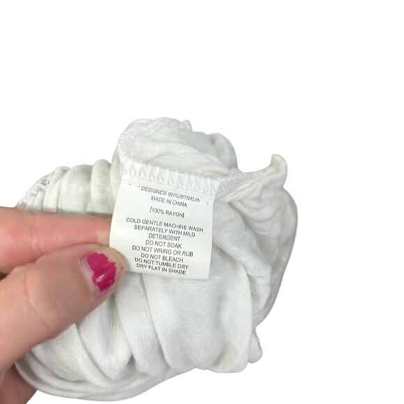 Boho Festival Halter Mini‎ Dress Abel The Label Open Back Floral XS - Picture 6 of 7